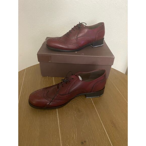 NIB Leonardo Principi lace up Oxford loafers women’s size 39 - Picture 1 of 6